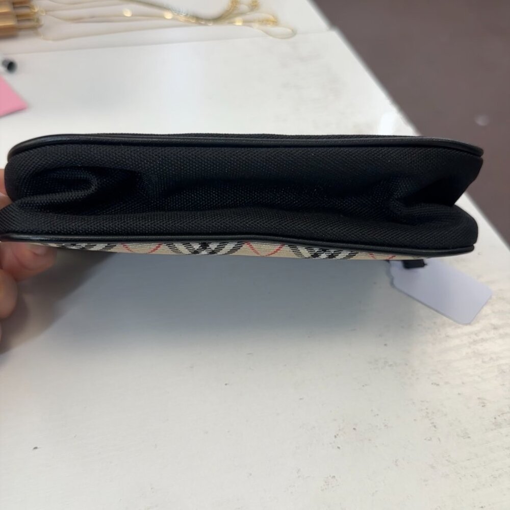 Burberry Black Nova Check Zip Pouch Sku#84564 - Picture 3 of 9
